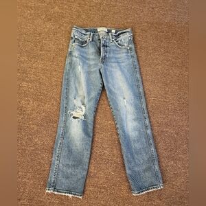 Lucky Brand Women’s Jeans Size 4 / 27 Distressed Denim Slim Straight